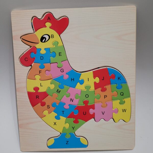 Chicken alphabet puzzle