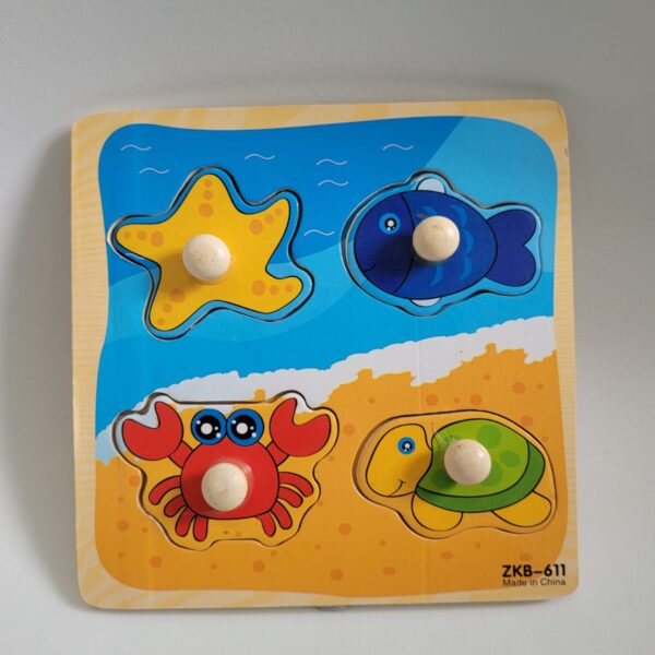 Sea animal wooden puzzle